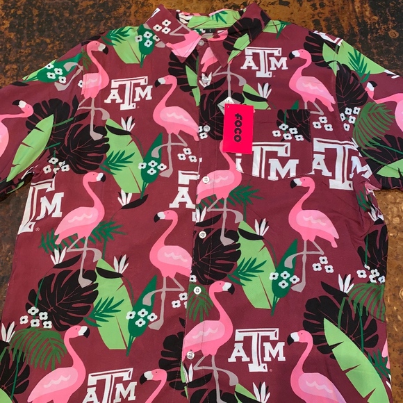 Nwt Texas Am Flamingo Island Shirt 